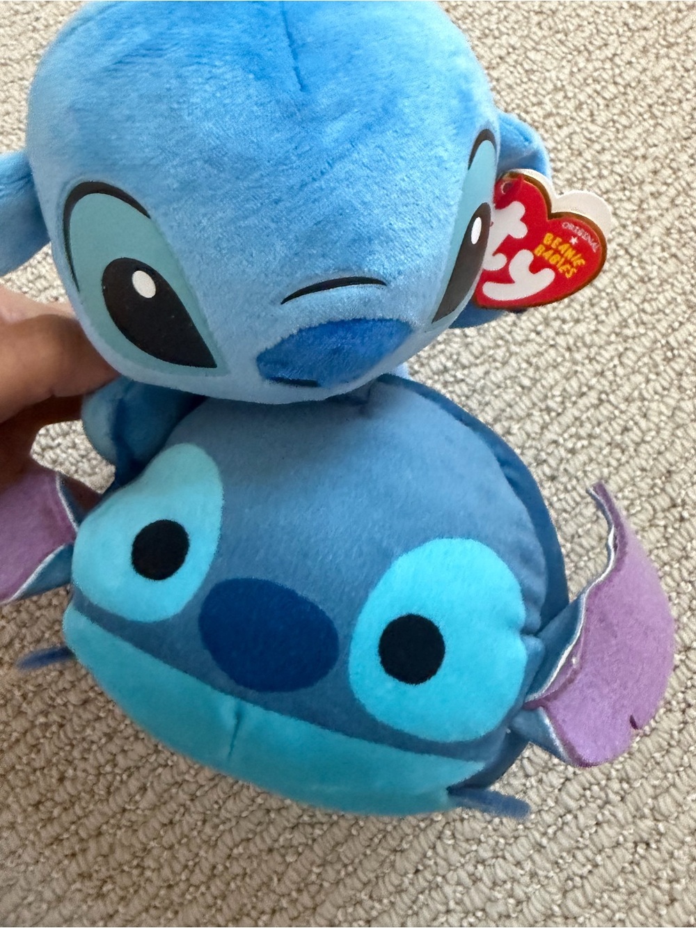 TY & Disney Stitch Plush Stuffed Animal Pair